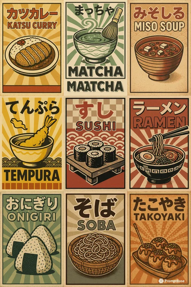Posters Japan Food