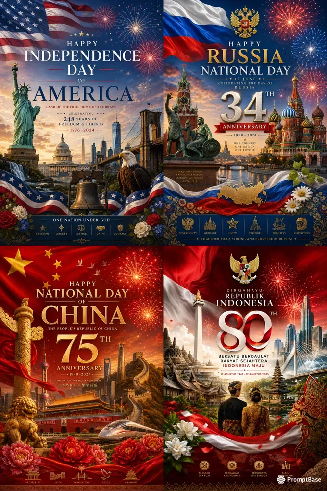 Country Anniversary Poster Ais