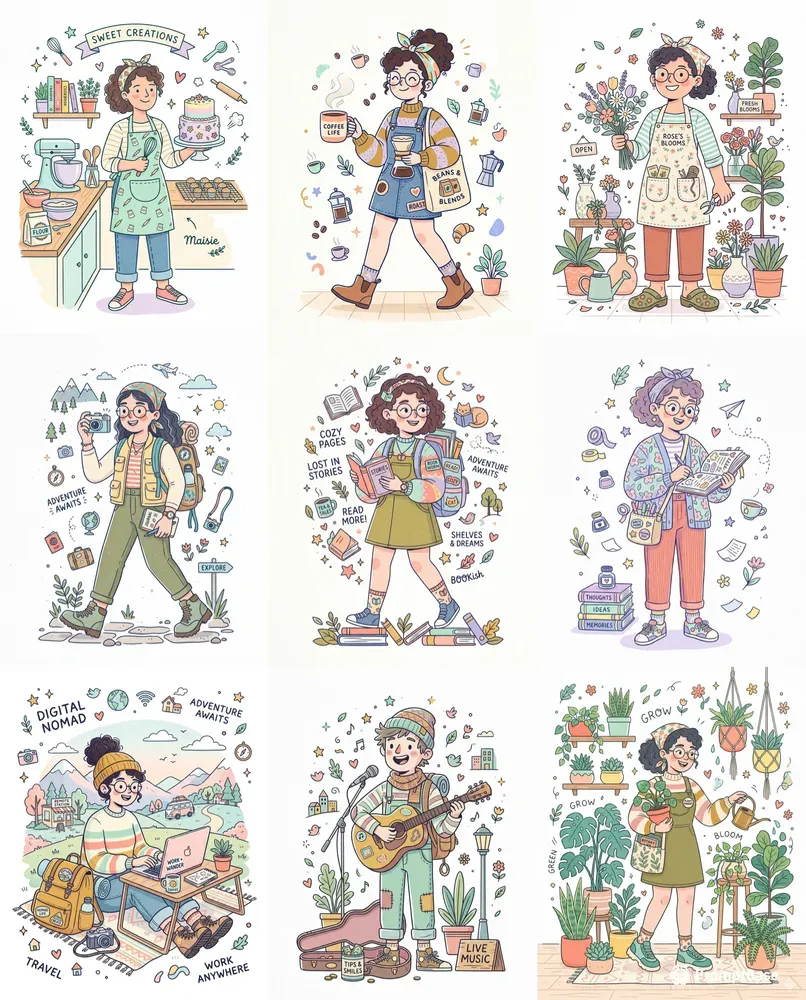 Quirky Editorial Characters