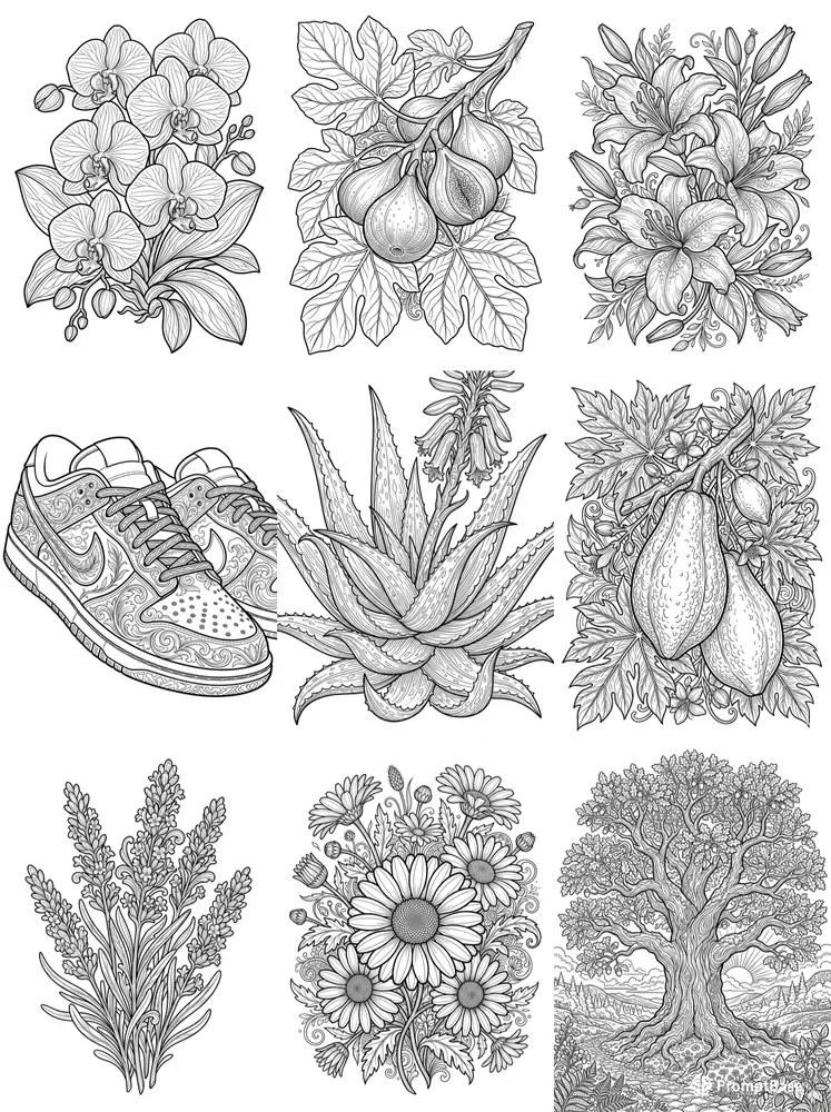 Romantic Sublime Coloring Book Pages