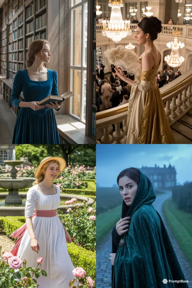 Solo Regency Heroine Cover Generators