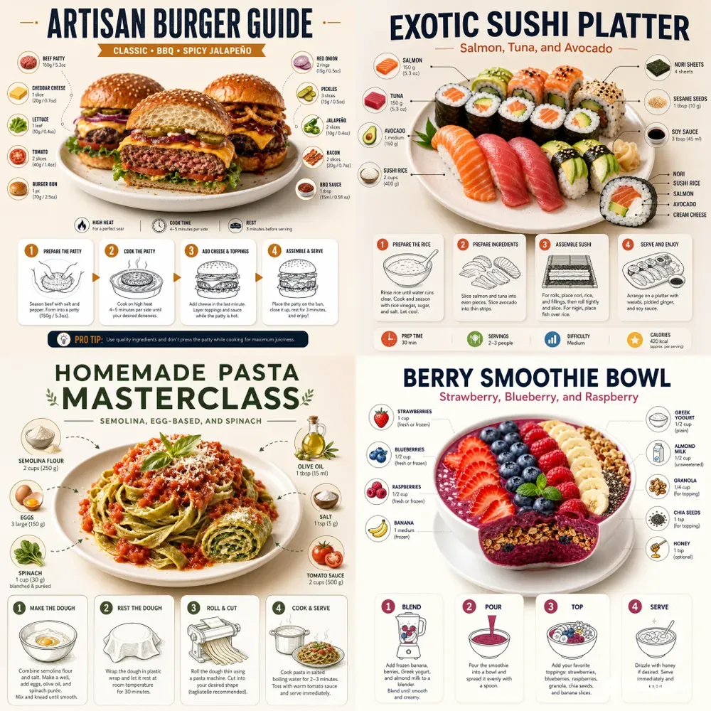 Professional Recipe Infographic Makers