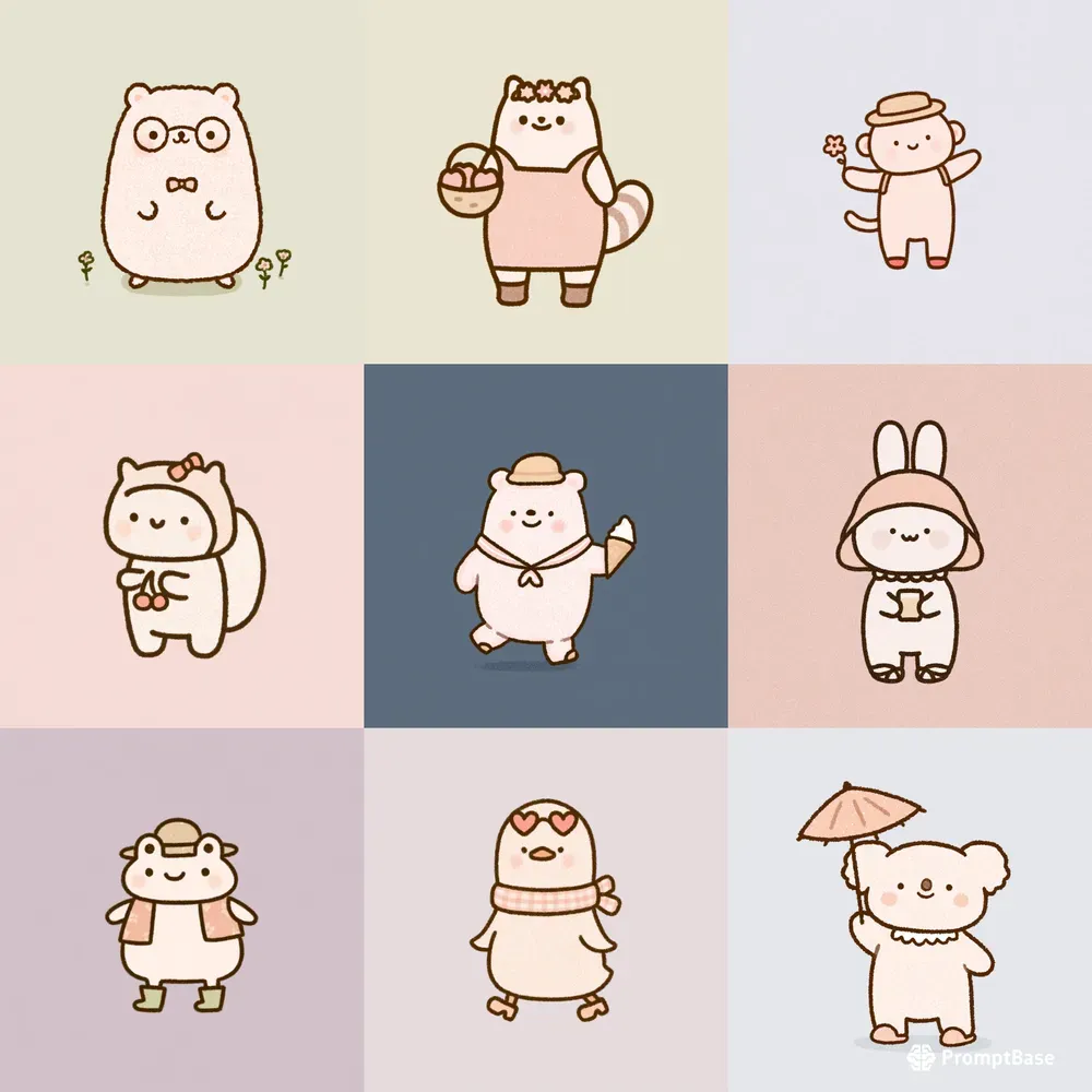 Mascot Summer Animal Clipart Tshirts