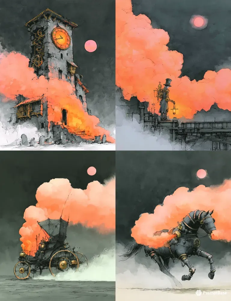 Moonlit Steam Steampunk