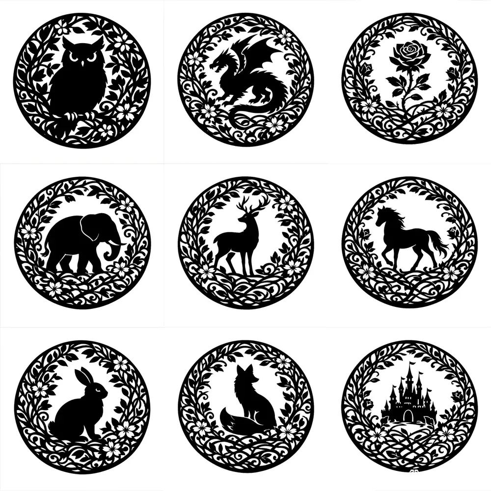 Artistic Paper Cut Silhouette Generator