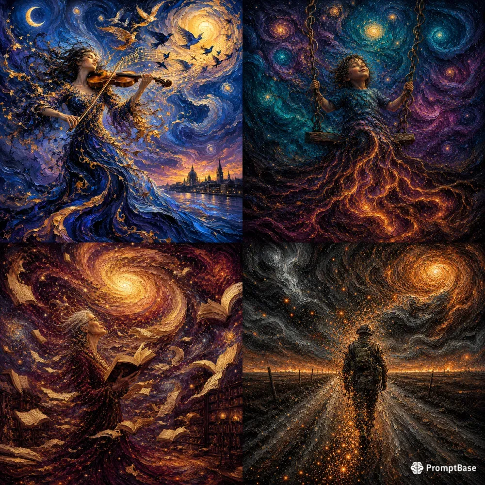Vanishing Into Color Painted Souls