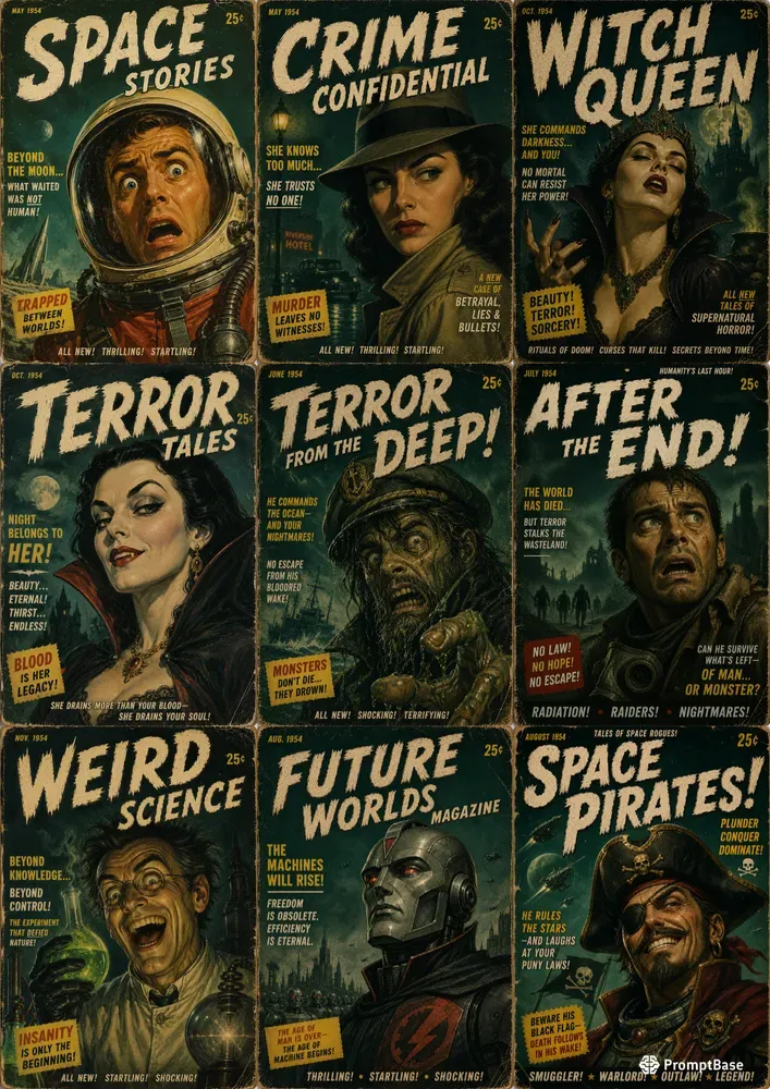 Vintage Pulp Covers
