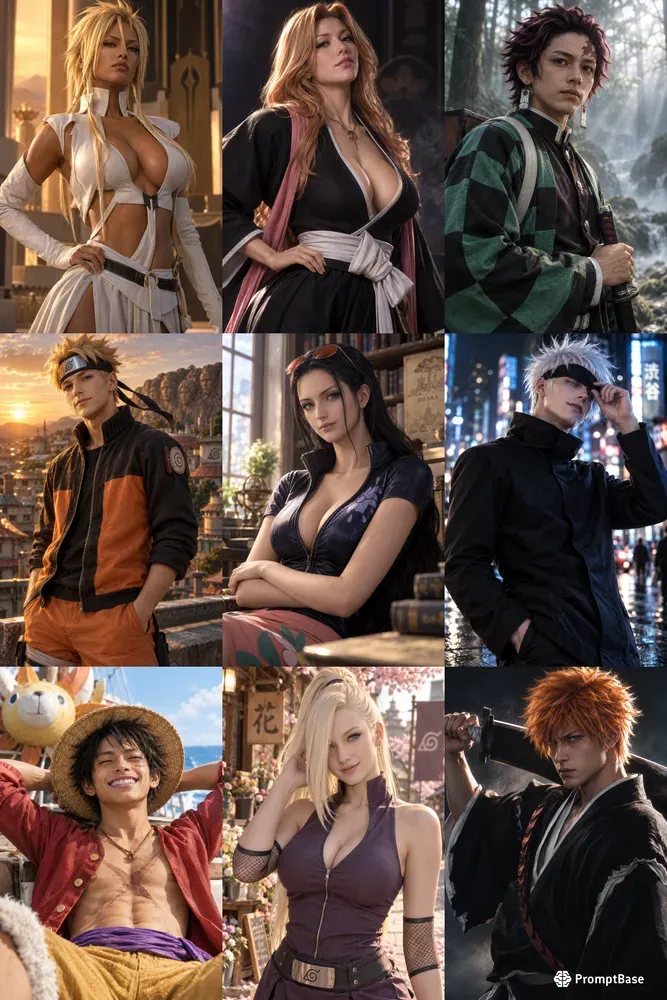 Ultrarealistic 3D Anime Characters