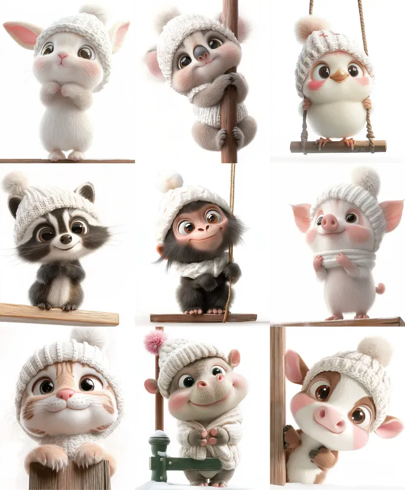 Cozy Winter Animal Photography
