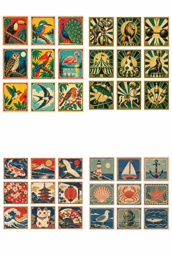 Vintage Matchbox Label Ephemera
