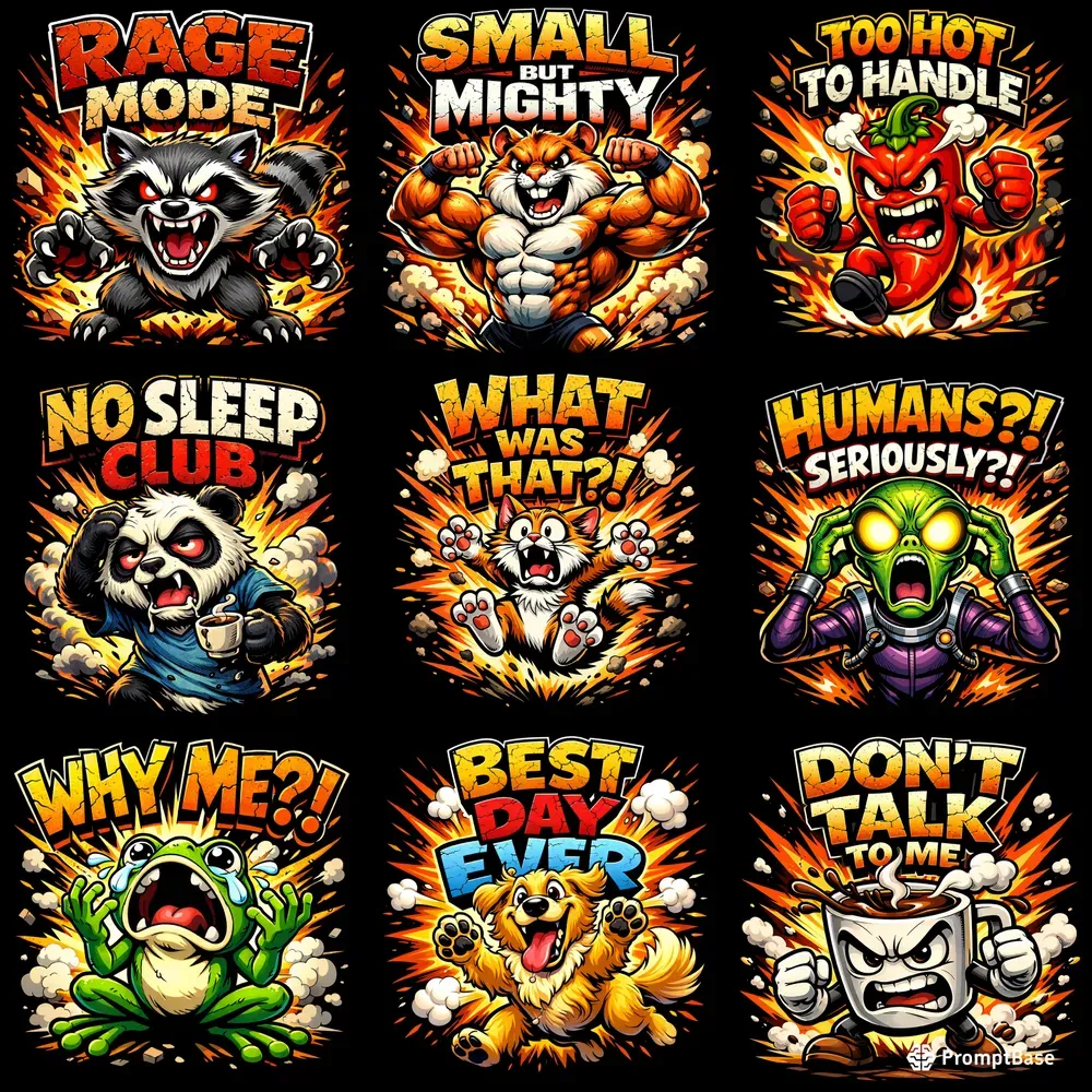 Explosive Cartoon Mascots