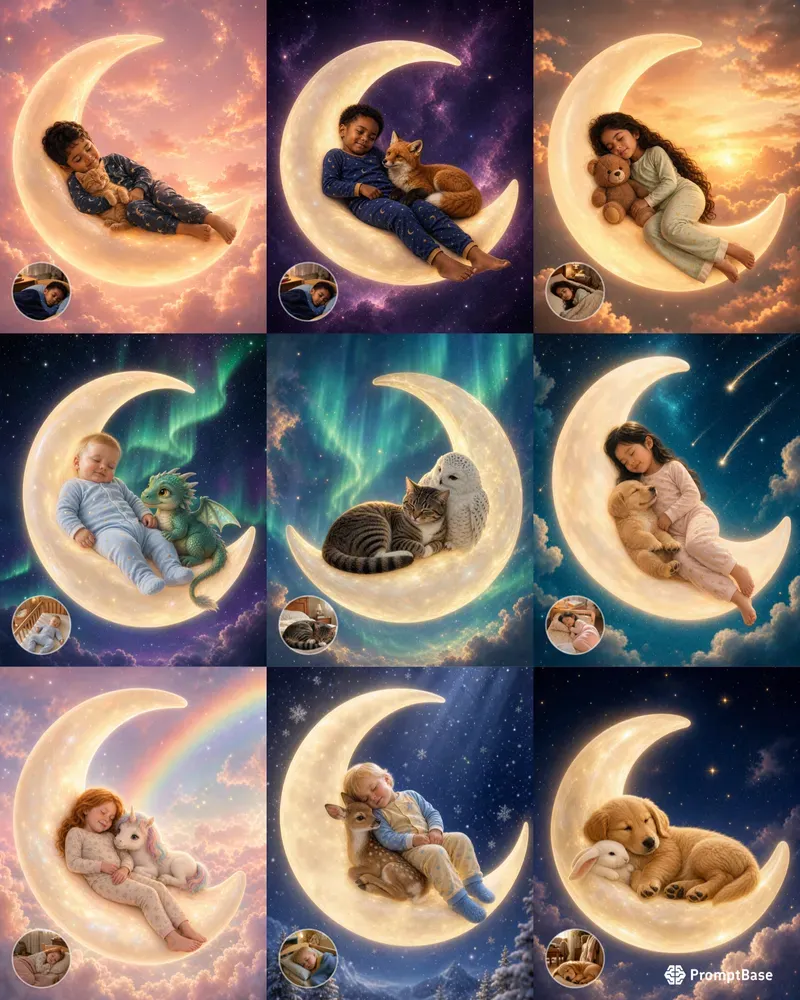 Crescent Moon Dreams For Kids Pets