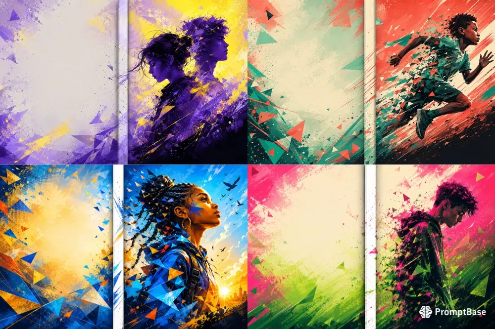 Bold Abstract Ya Cover Identities