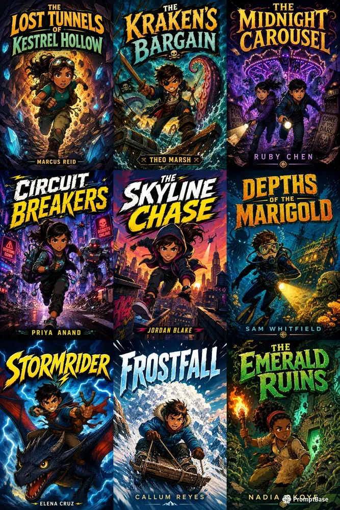 Adventure Chapter Book Cover Gens