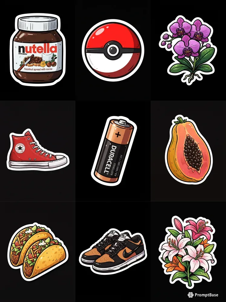Handinked Vector Stickers