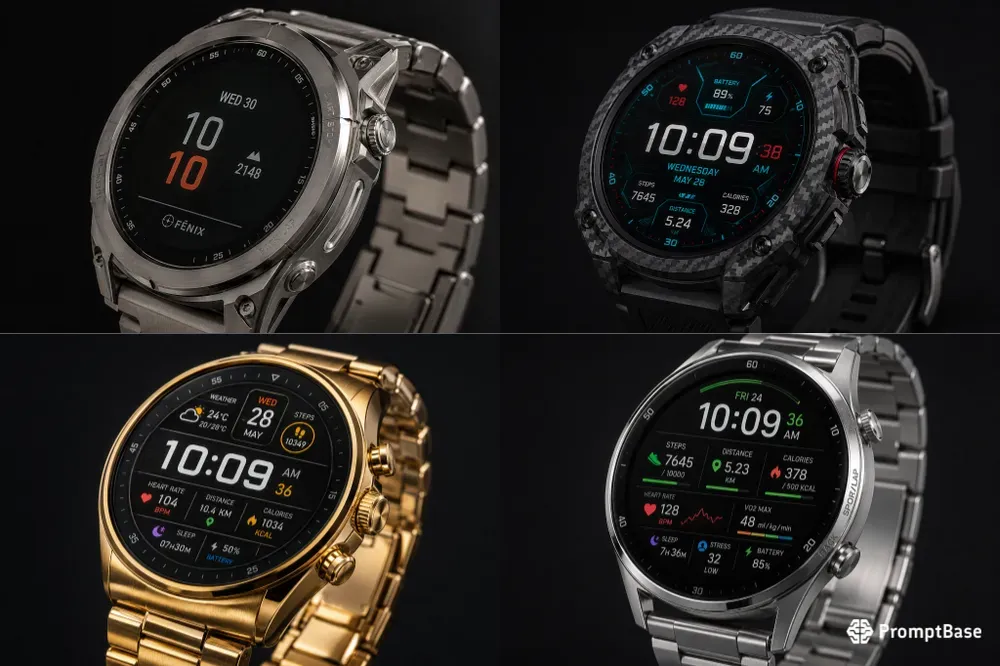 Elite 8K Luxury Digital Watches