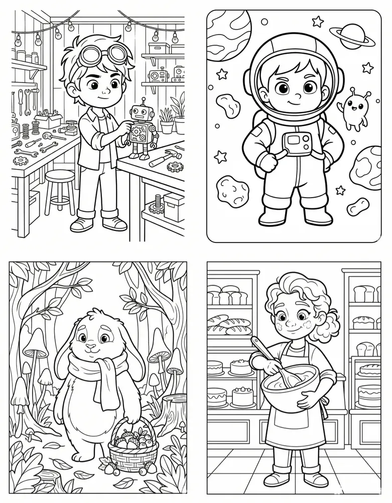 Animated Monoline Coloring Generator