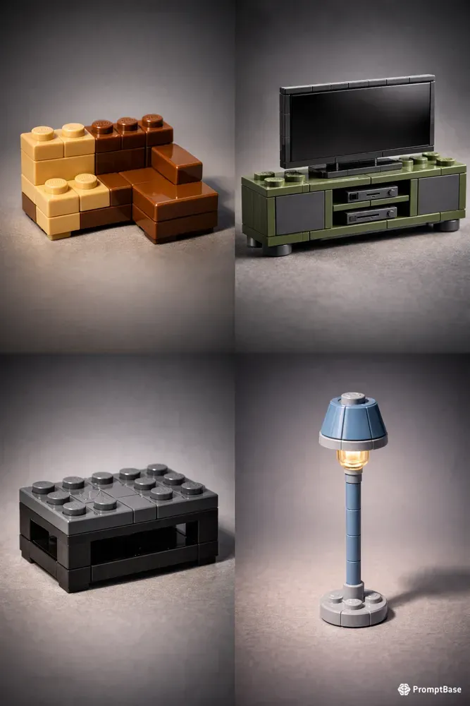 Lego Living Room Equipment Packs