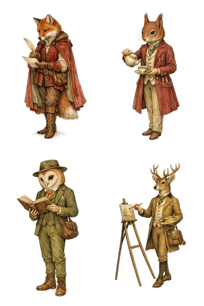 Vintage Storybook Animal Collections