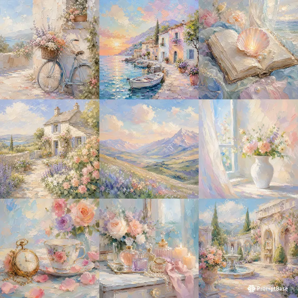 Soft Impressionist Impasto Wall Art