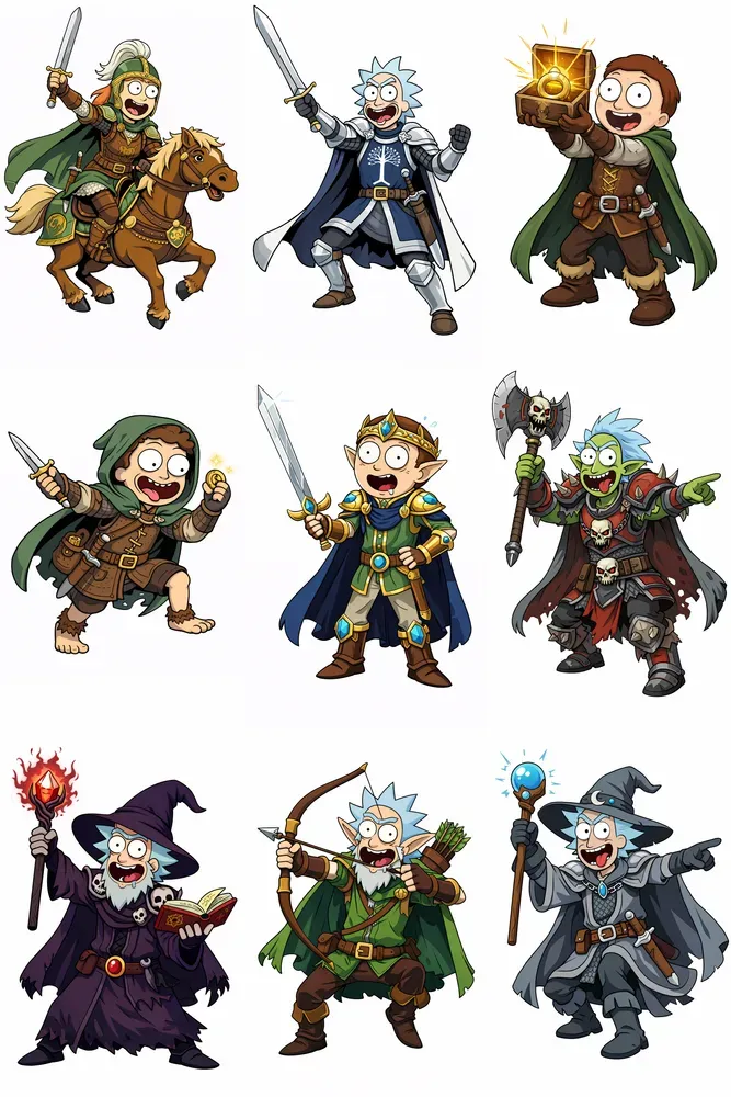 Rick And Morty Lord Of The Rings Cartoons