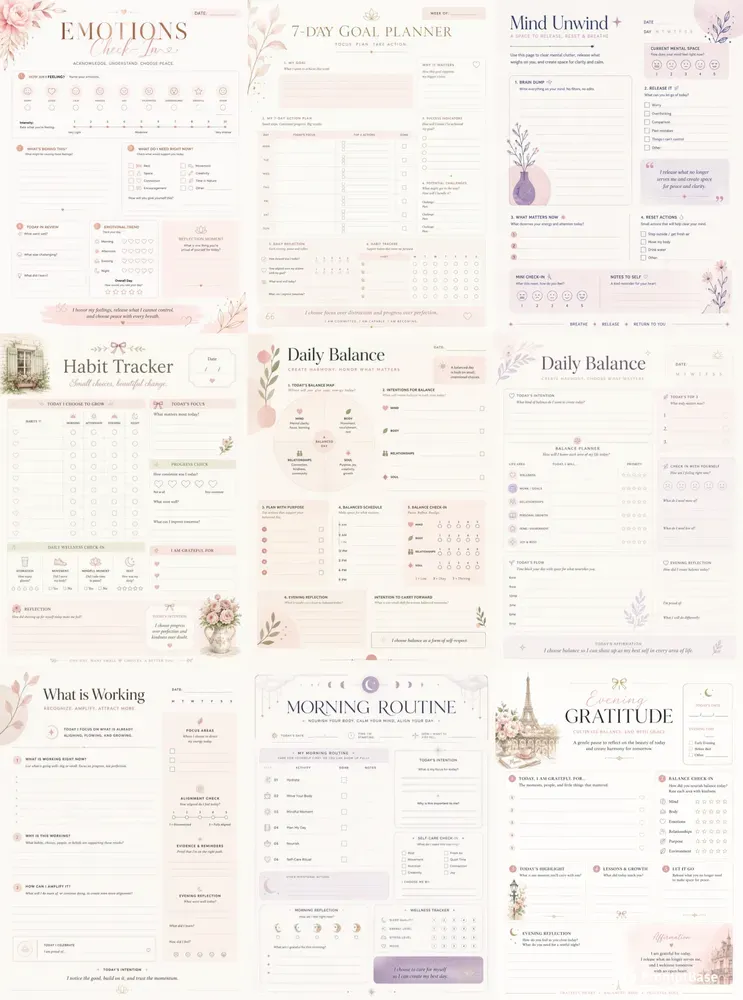 Professional Feminine Planner Generator