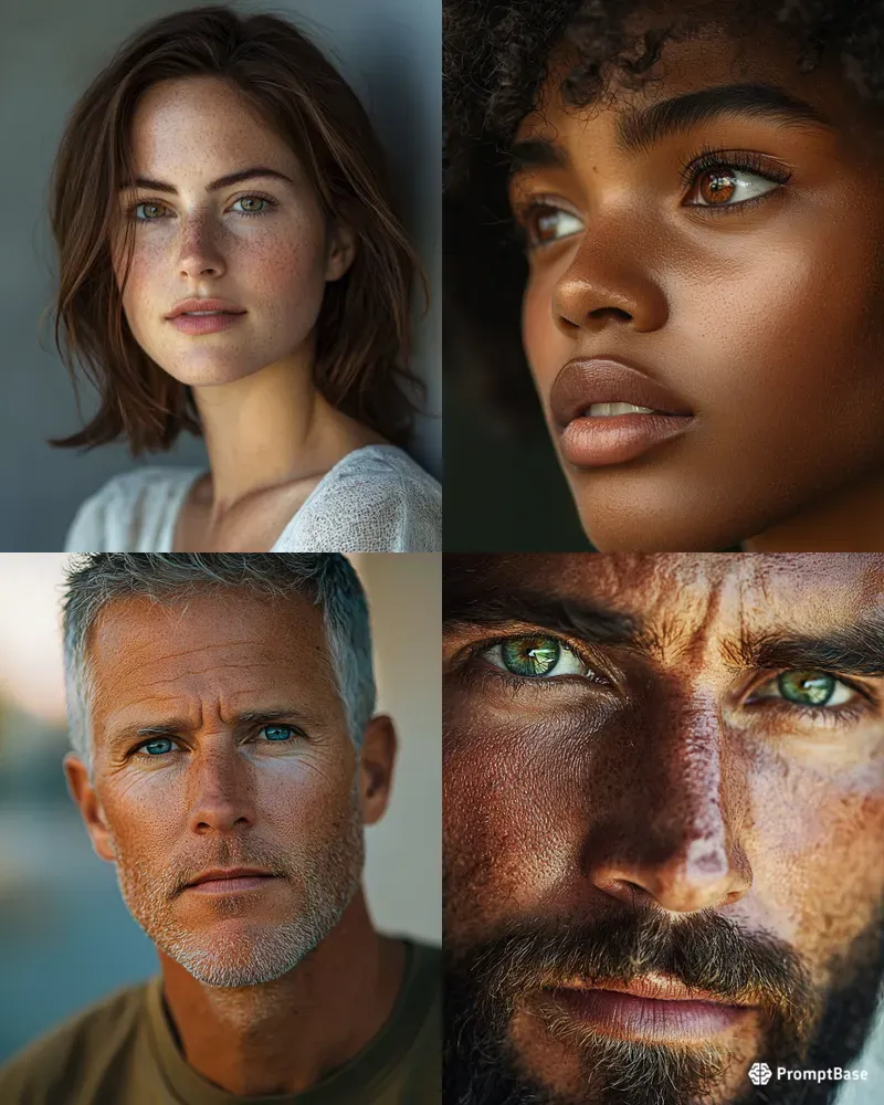 Photorealistic Portraits No Look
