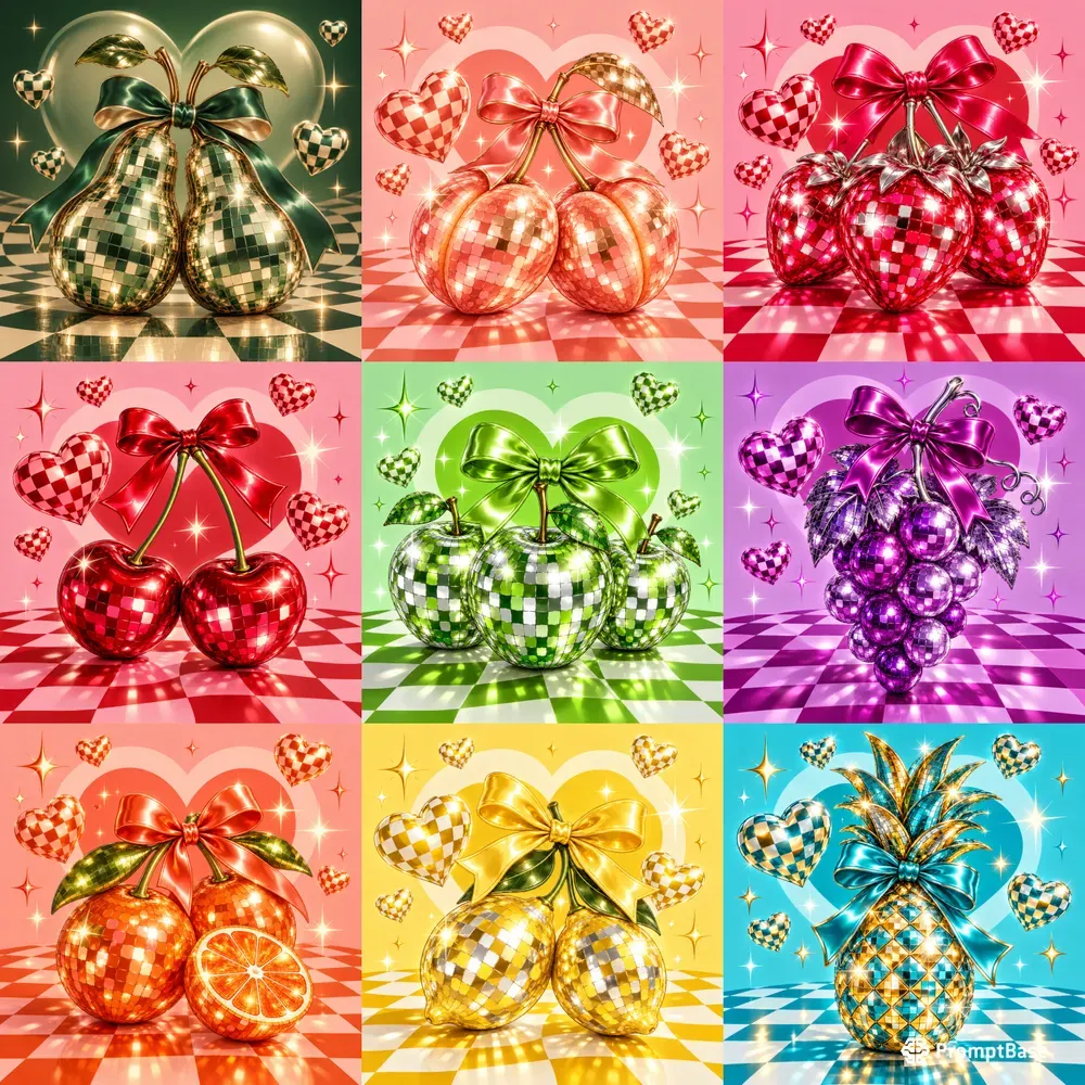Glossy Disco Fruit Pops
