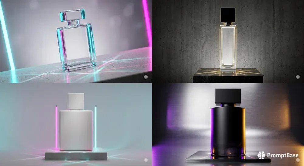 Clean Perfume Label Mockups