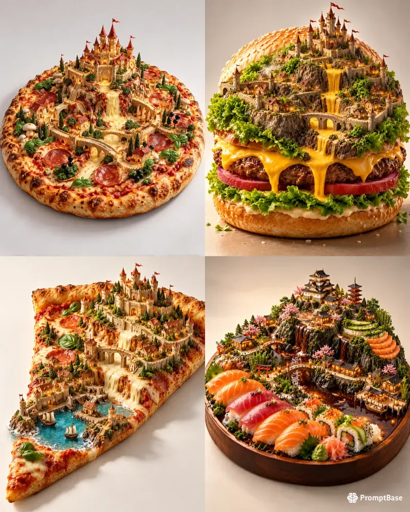 3D Edible Fantasy Worlds