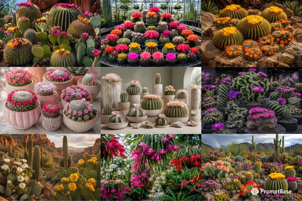 Flowering Cacti Collection Generator