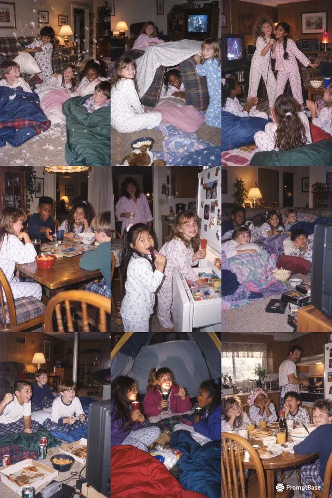 90s Sleepover Party Photos