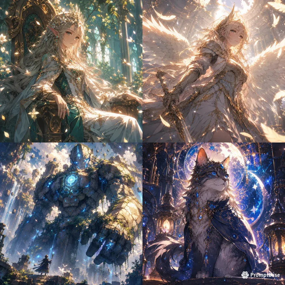 Japanese Anime Fantasy Key Visuals