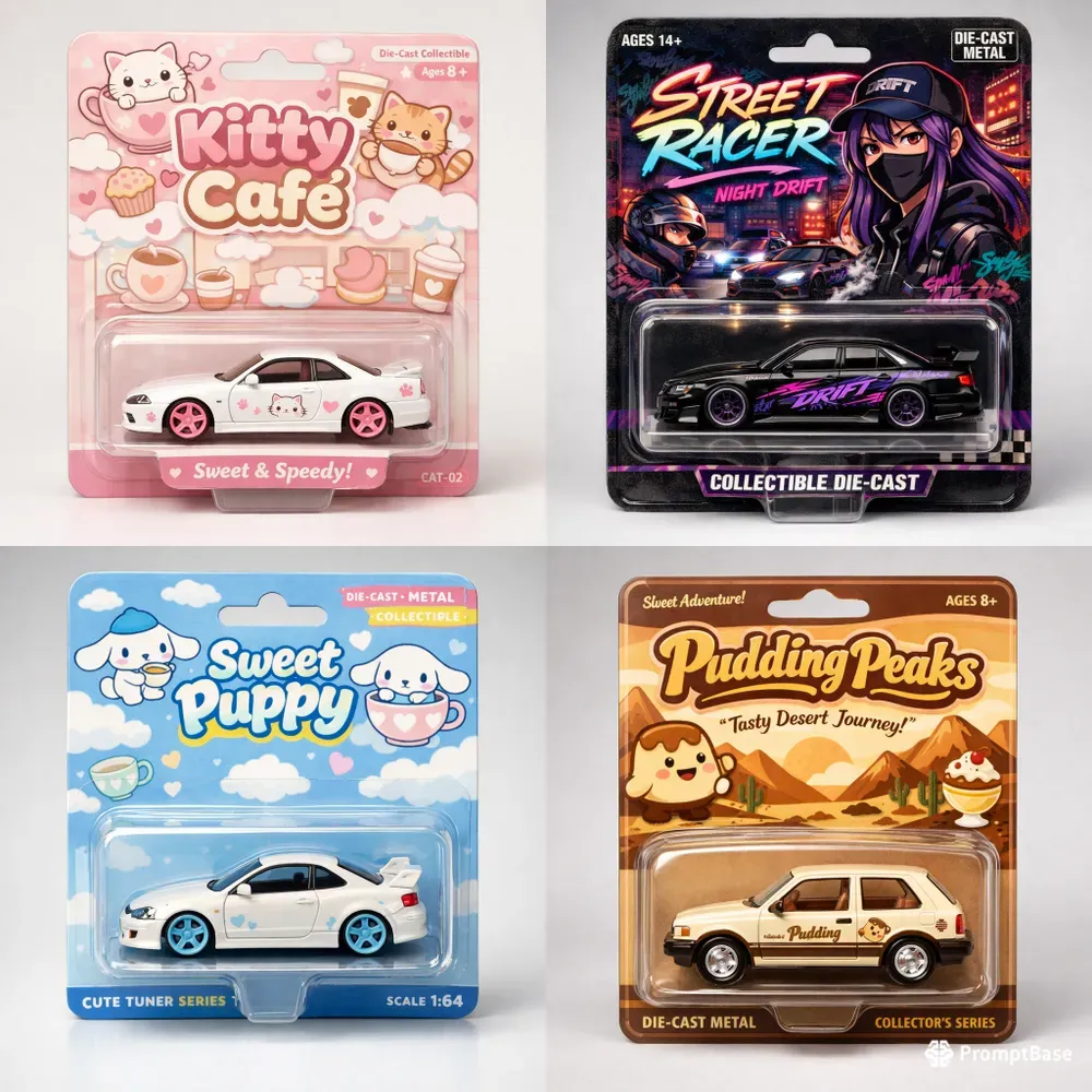 Cute Collectible Toy Car Packaging