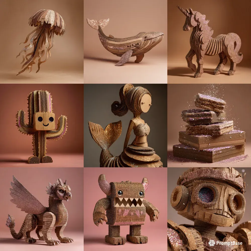 Cardboard Sparkle Crafts