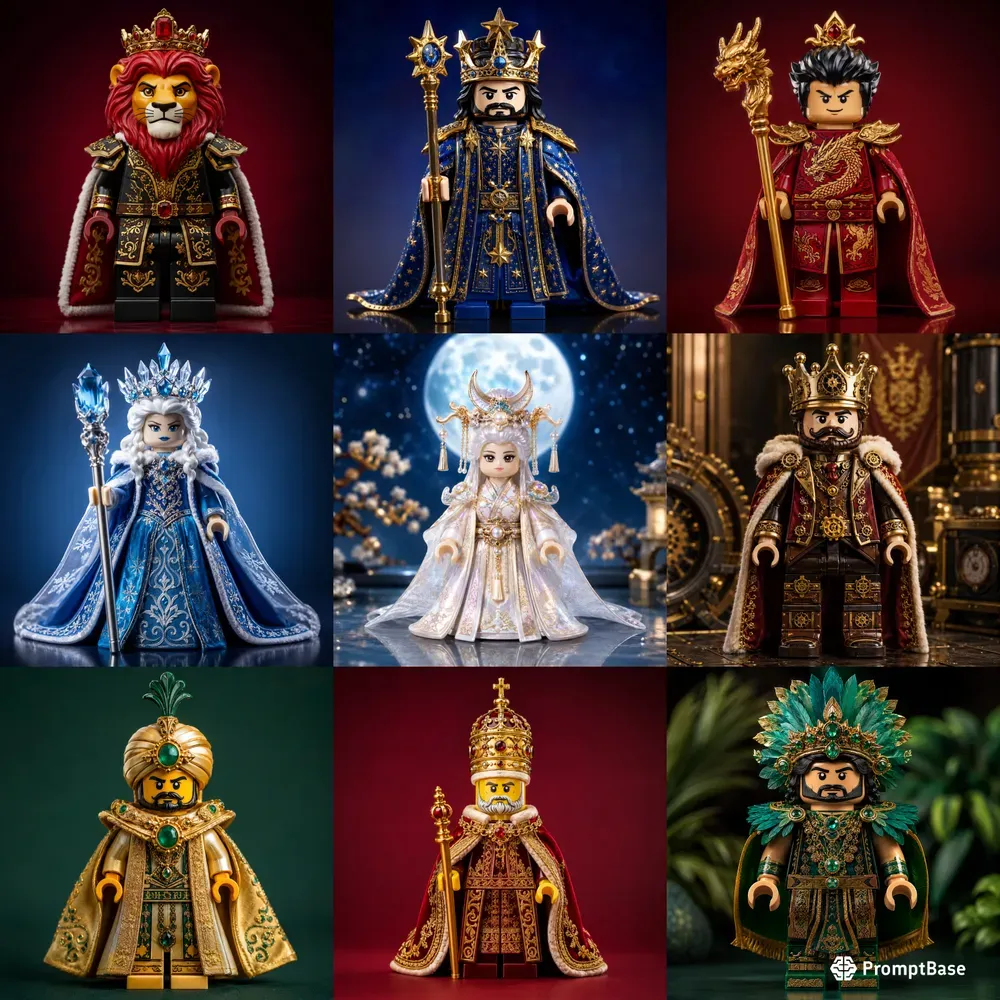 Royal Brick Monarch Portrait Studio Art