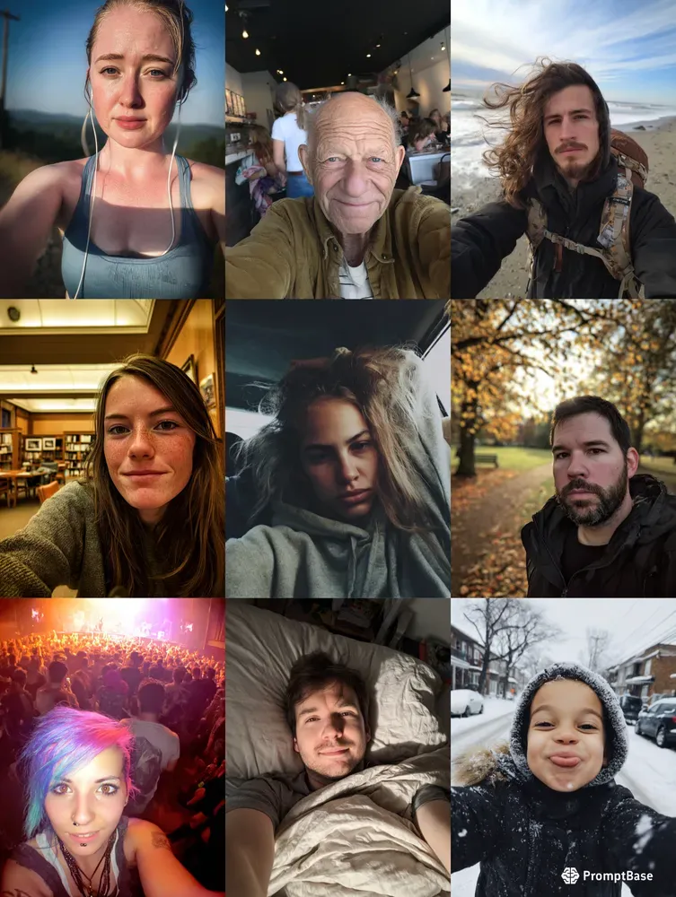 Realistic Selfie Photography