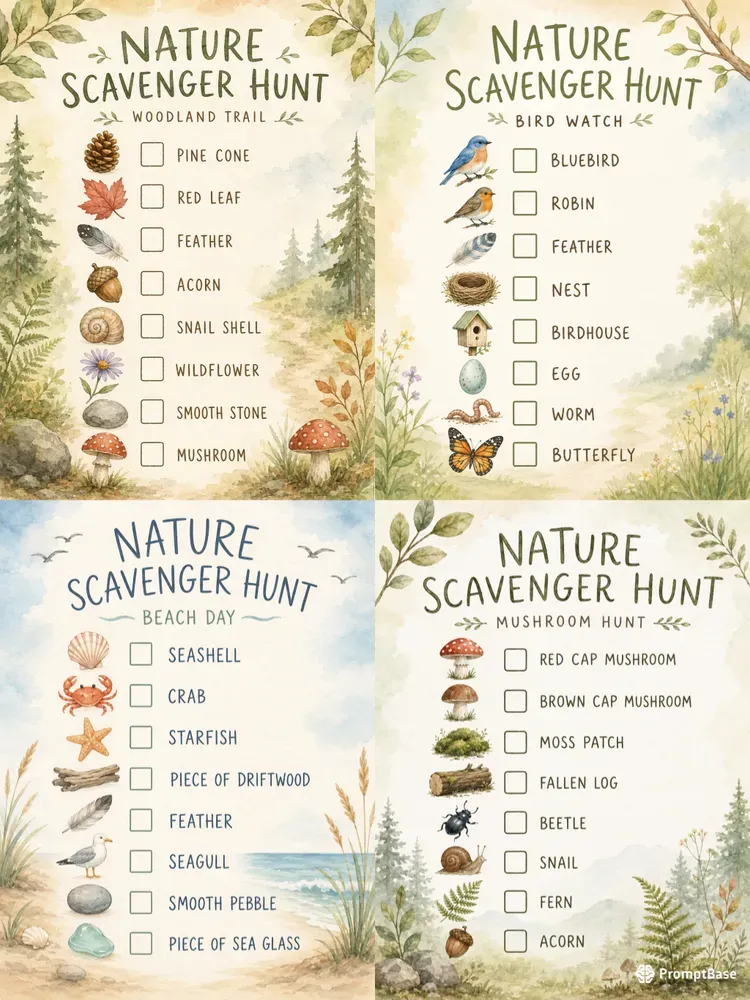 Nature Scavenger Hunts
