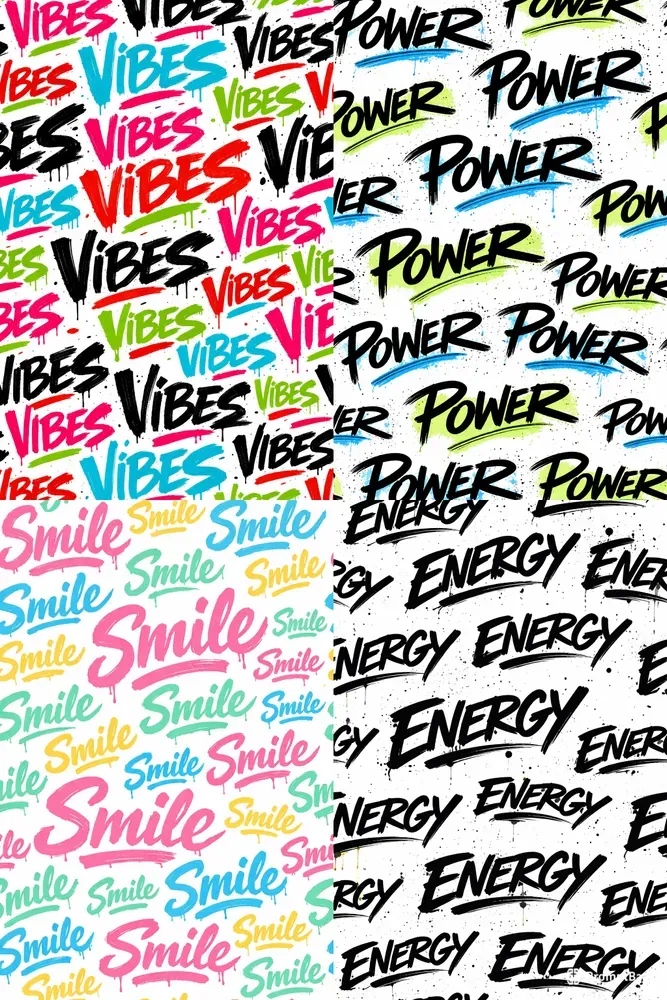 Seamless Graffiti Word Pattern Generator