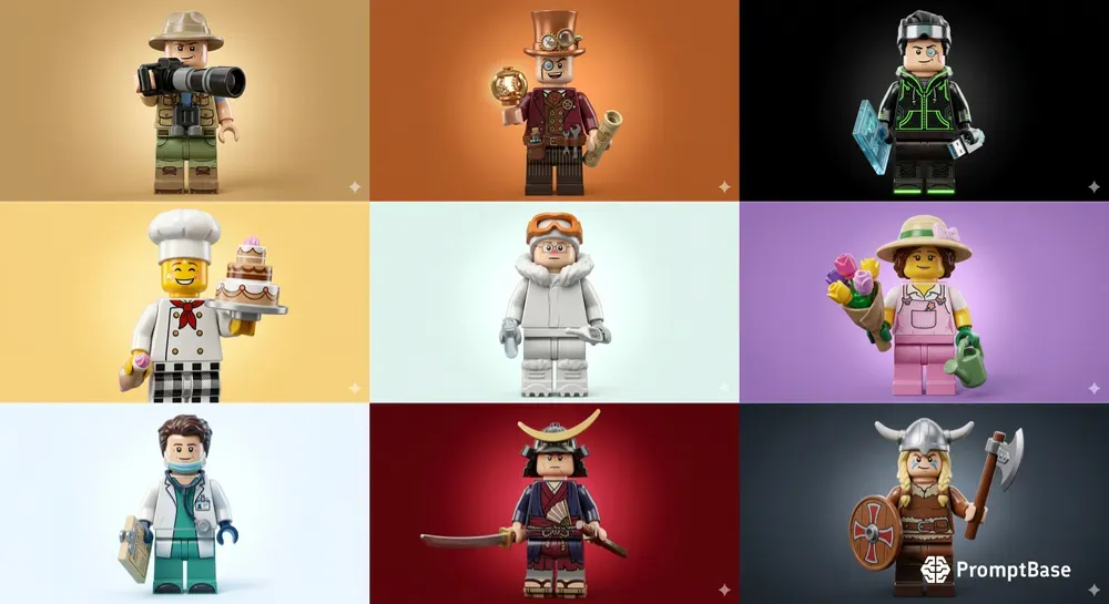 Custom 3D Lego Style Minifigures