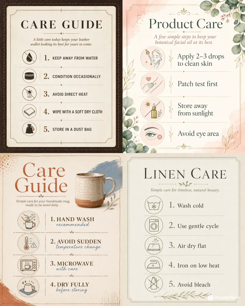 Product Care Card Studios
