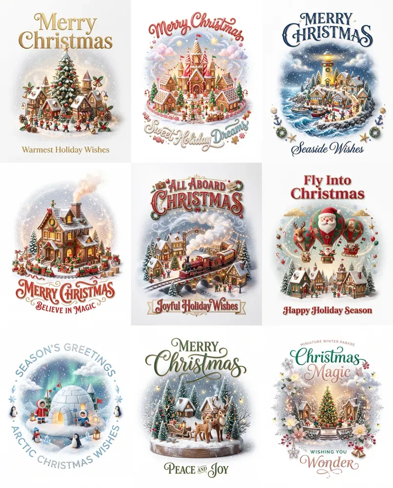 Miniature Christmas Card Generator