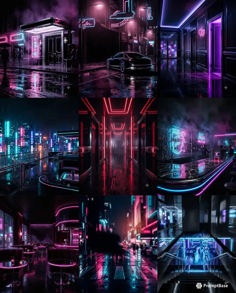 Neon Noir Backgrounds