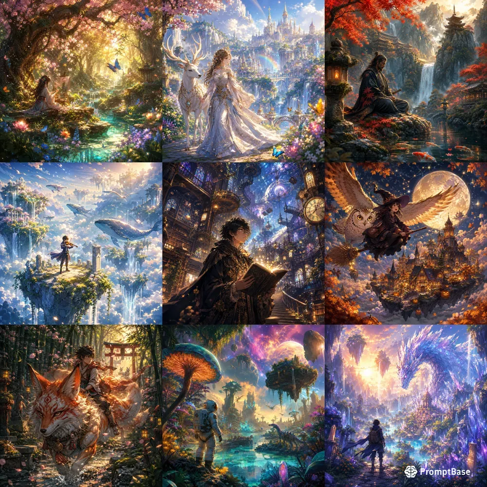 Dreamlike Anime Illustrations