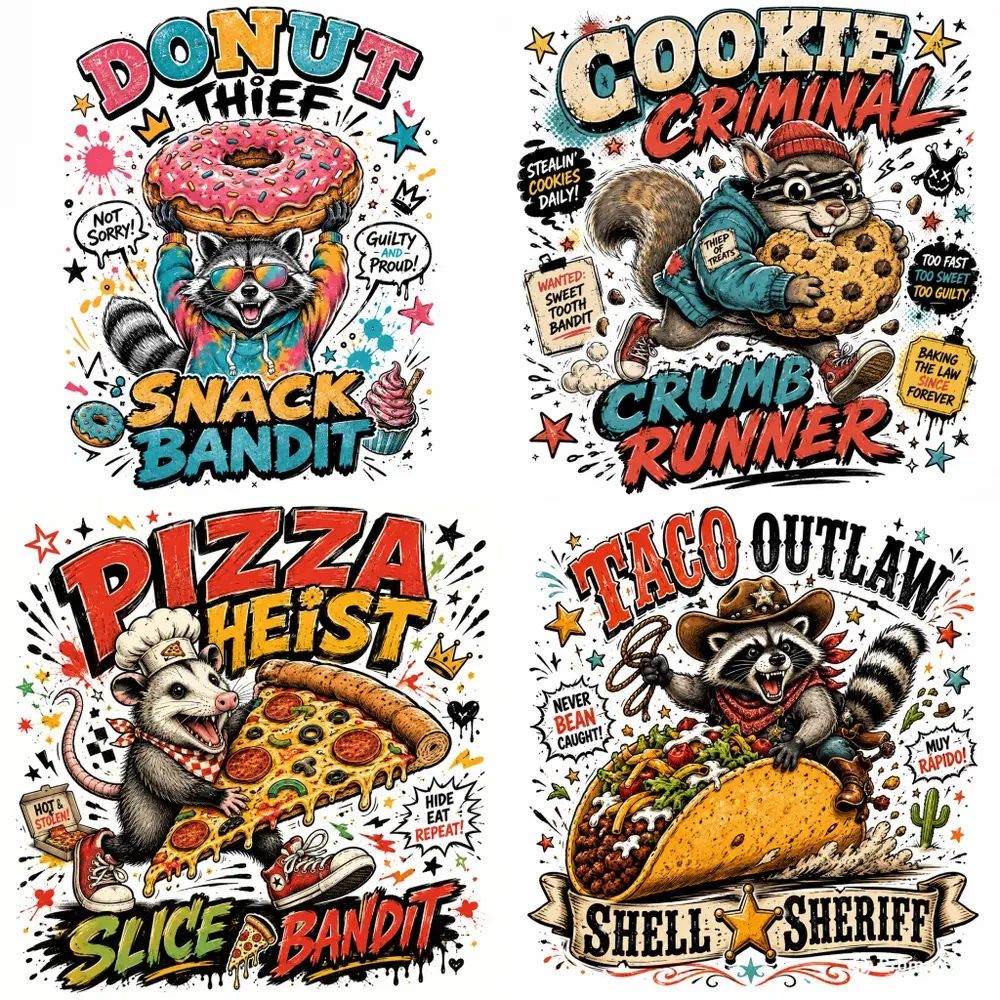 Vintage Snack Bandit Tshirts