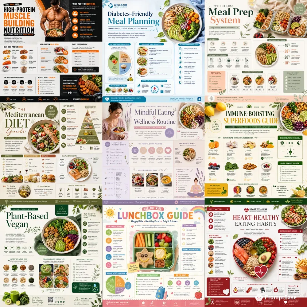 Healthy Lifestyle Infographic Creators