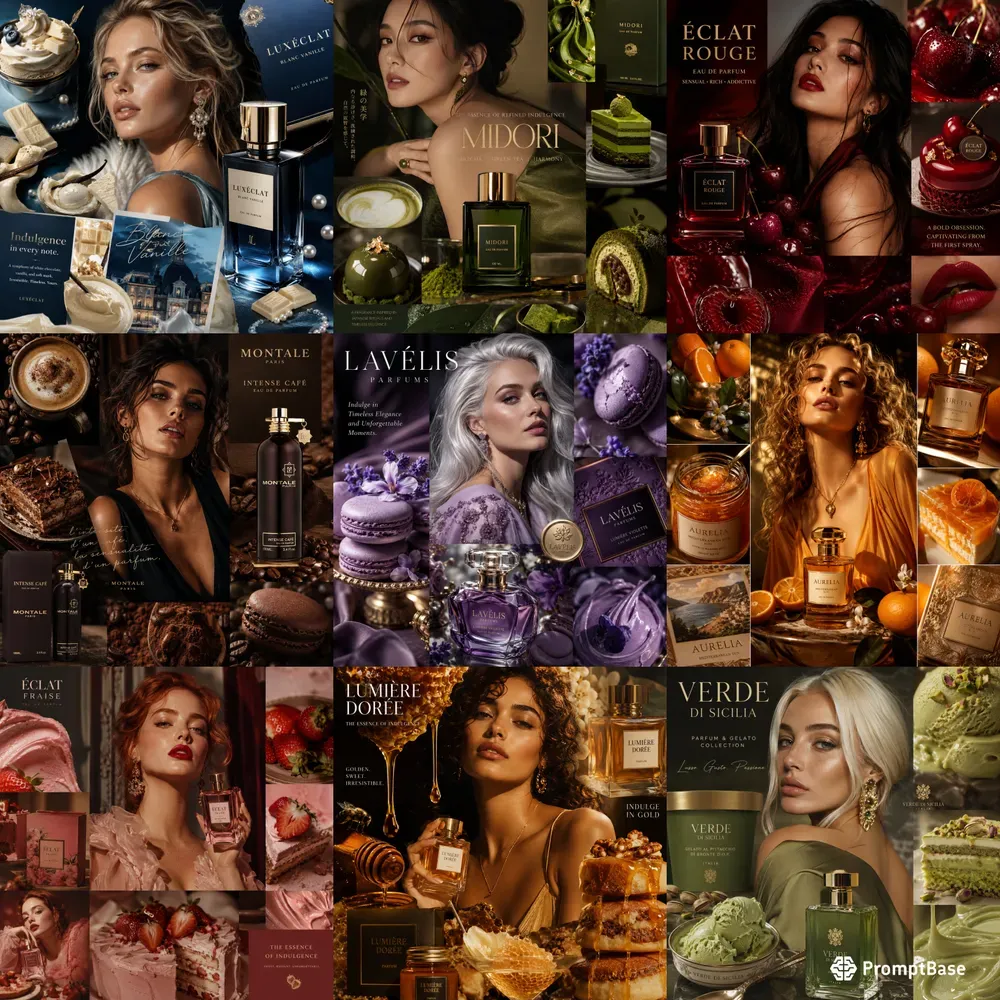 Luxury Food Beauty Moodboards