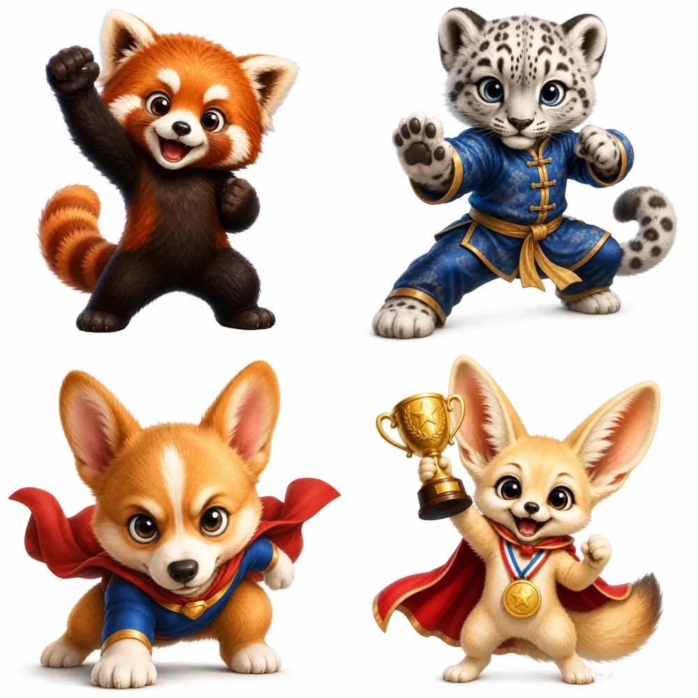Cute Motivational Mascots
