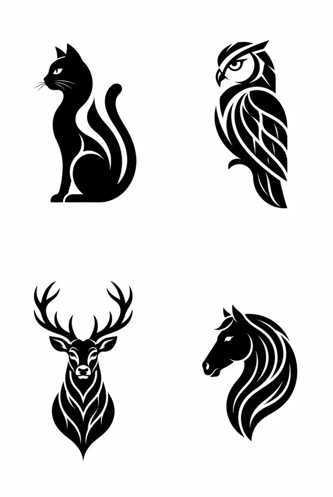 Minimalist Animal Logos