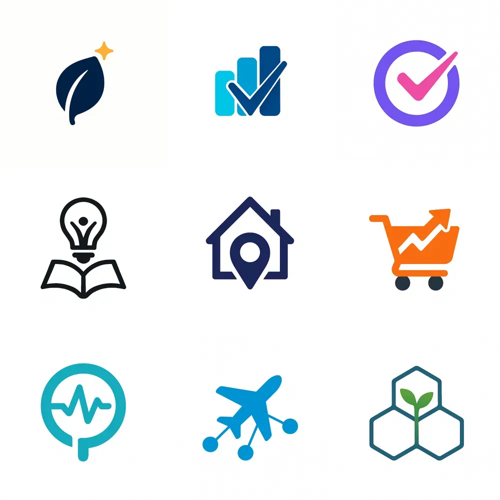 Vibrant Startup Logos